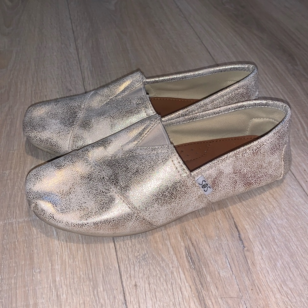 SOS Shoes of soul Silver Glitter Flats